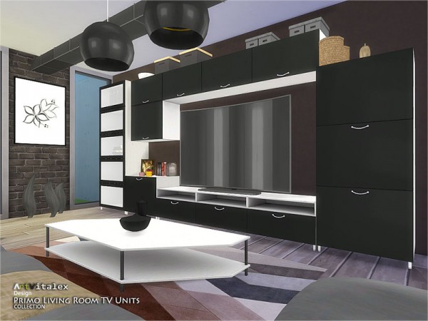  The Sims Resource: Primo Living Room TV Units by ArtVitalex