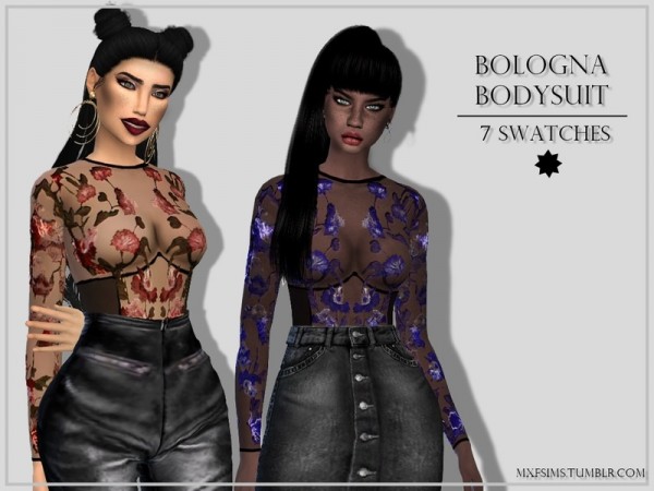 The Sims Resource: Bologna Bodysuit by mxfsims
