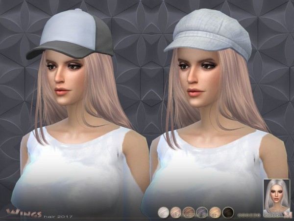  The Sims Resource: WINGS OS0226 hairstyle