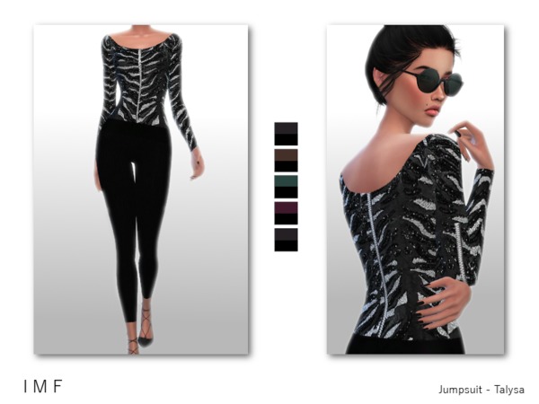  The Sims Resource: Jumpsuit   Talysa by IzzieMcFire
