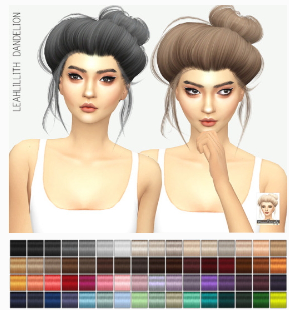  Miss Paraply: LeahLillith`s Dandelion solid hairstyle retextured