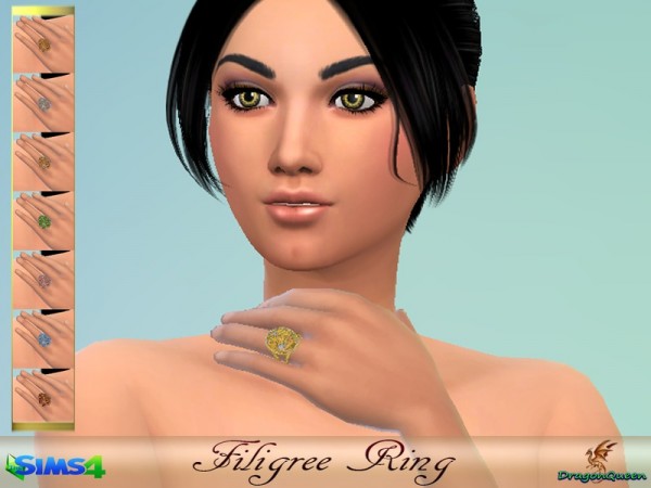  The Sims Resource: Filigree rings by DragonQueen