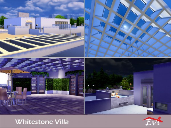  The Sims Resource: Whitestone Villa by Evi