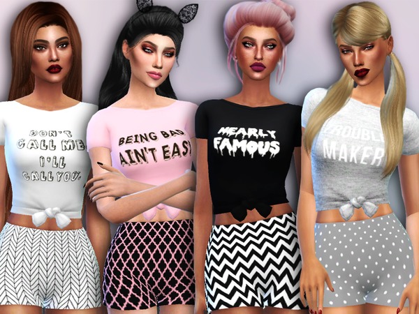  The Sims Resource: Troublemaker Set by Simlark