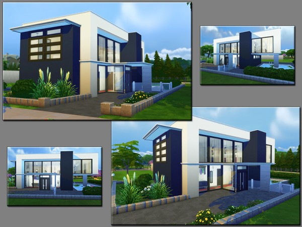  The Sims Resource: Blue Emotion house by matomibotaki