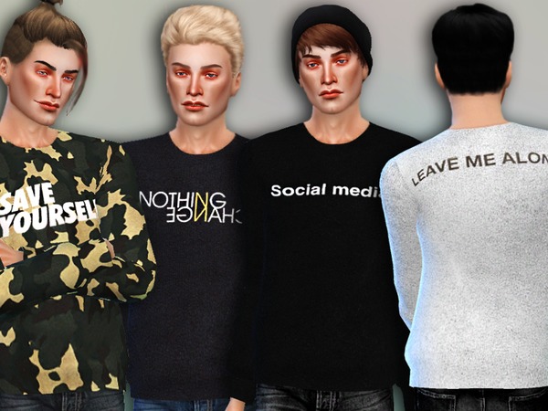  The Sims Resource: Save Yourself Sweaters by Simlark