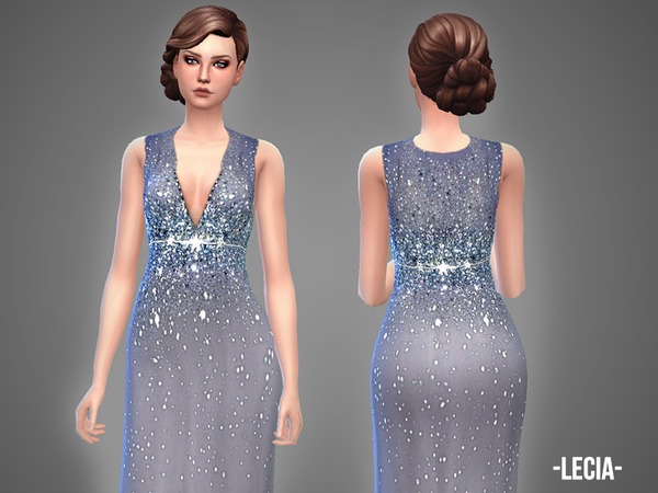  The Sims Resource: Lecia   gown by April