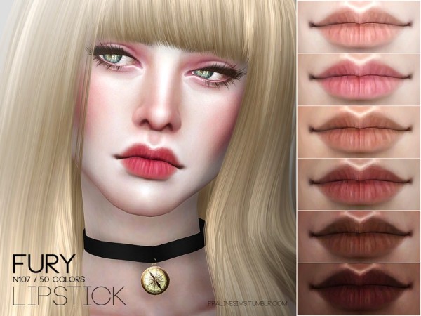  The Sims Resource: Fury Lips N107 by Pralinesims