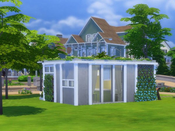  The Sims Resource: Small modern house   5x5 Chellenge lot by CherryNellie