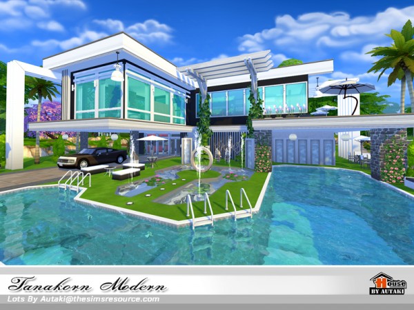  The Sims Resource: Tanakorn Modern house by Autaki