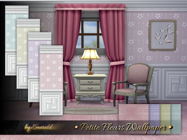 The Sims Resource: Petite Fleurs Wallpaper by emerald
