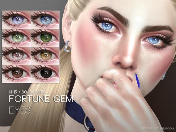  The Sims Resource: Fortune Gem Eyes 115 by Pralinesims