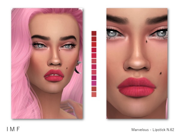  The Sims Resource: Marvelous Lipstick N.62 by IzzieMcFire