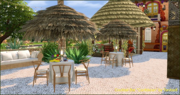Tanitas Sims: Cocktail Bar "Caribbean" • Sims 4 Downloads