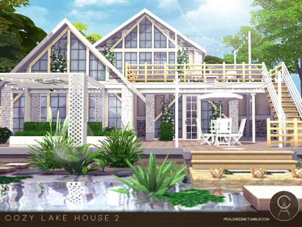  The Sims Resource: Cozy Lake House 2 by Pralinesims