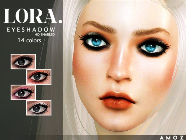  The Sims Resource: Lora Eyeshadow by Amoz.