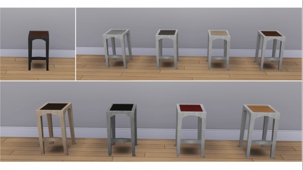  Mod The Sims: 3 Object Matching Barstools by MrMonty96