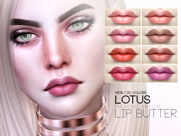  The Sims Resource: Lotus Lip Butter N106 by Pralinesims