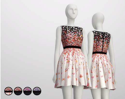 Rusty Nail: Black Cherry Blossom dress