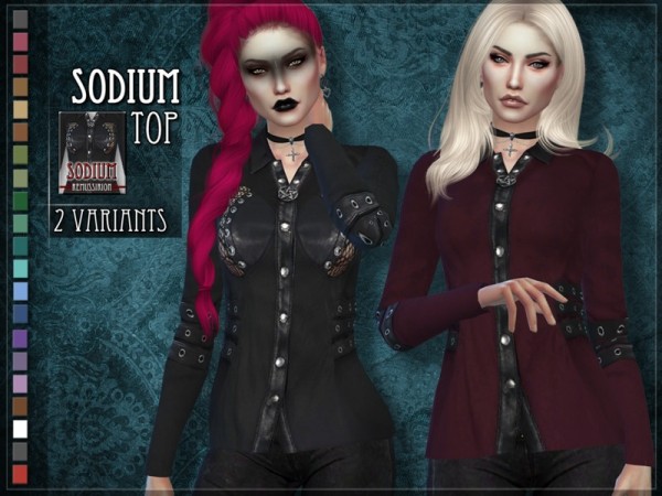  The Sims Resource: Sodium Top   2 versions by Remus Sirion