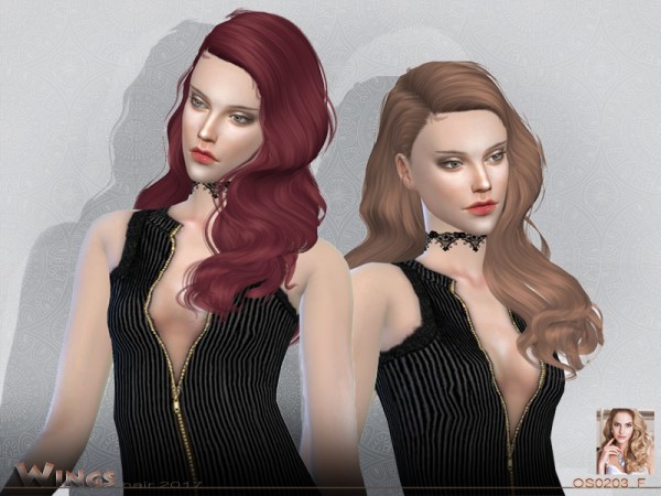  The Sims Resource: Wings Sims Hair OS0203 F