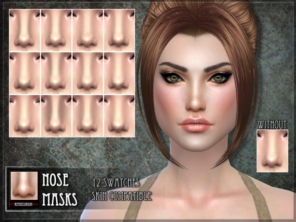  The Sims Resource: Nose masks by RemusSirion