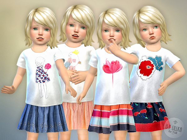 The Sims Resource Toddler Set Gp01 By Lillka • Sims 4 Downloads