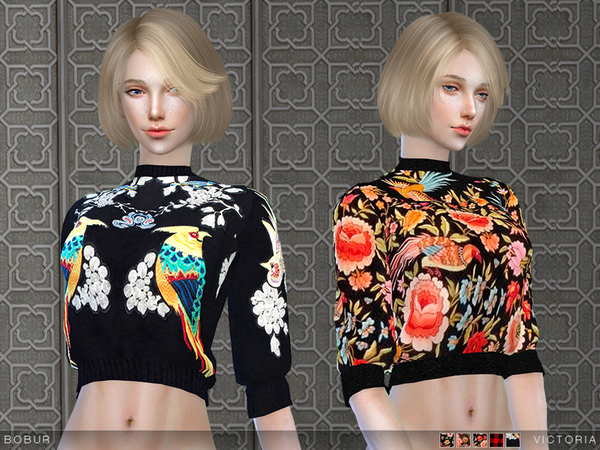 The Sims Resource: Victoria short sweater by Bobur