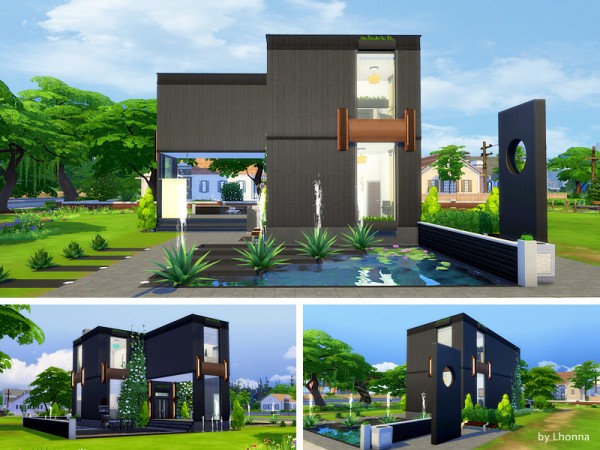  The Sims Resource: Onyx house by Lhonna
