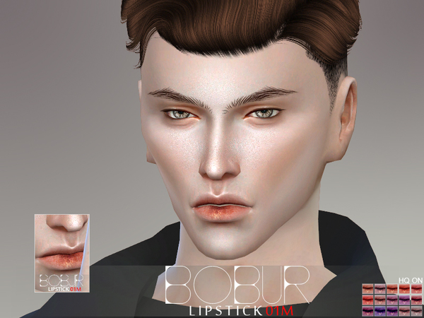  The Sims Resource: Bobur Lipstick 01M