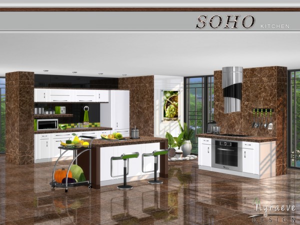  The Sims Resource: Soho Kitchen by NynaeveDesign
