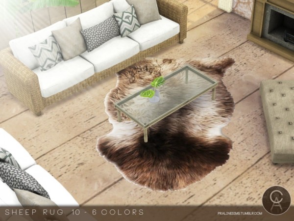  The Sims Resource: Sheep Rug 10 by Pralinesims