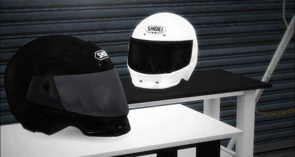  Nyuska: Pose pack: Moto and Shoei helmet