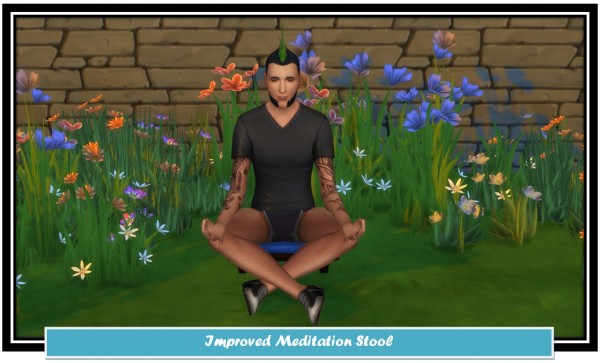  Mod The Sims: Improved Meditation Stool by LittleMsSam