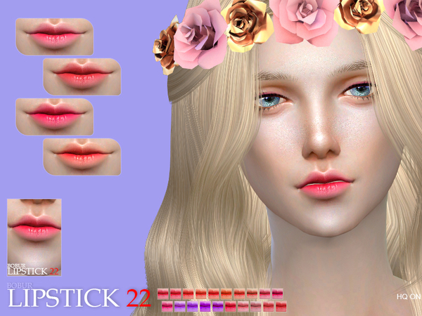  The Sims Resource: Lipstick 22 by Bobur