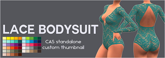  Simsworkshop: Lace Bodysuit by Sympxls