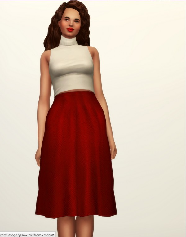 Rusty Nail: Simple flare skirt • Sims 4 Downloads
