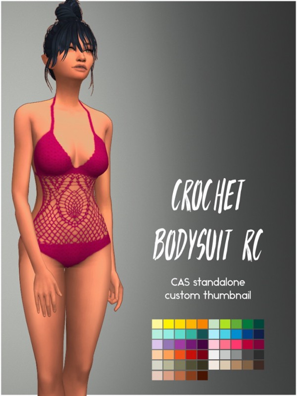  Simsworkshop: Crochet Bodysuit by Sympxls