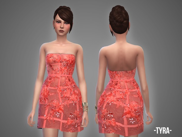  The Sims Resource: Tyra   dress by April