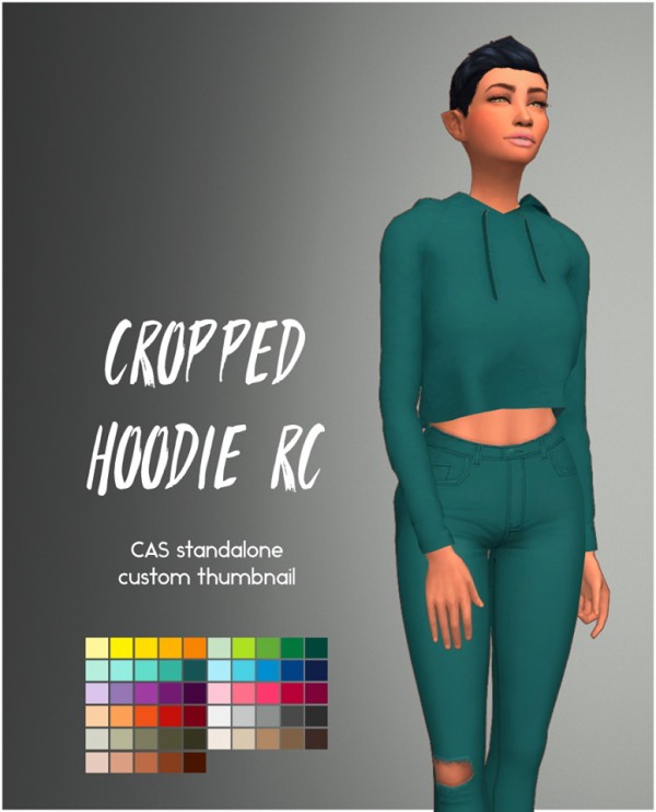  Simsworkshop: Cropped Hoodie by Sympxls