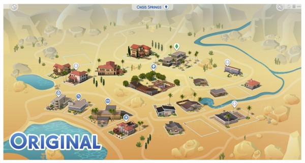  Mod The Sims: Oasis Springs Map Override by Menaceman44