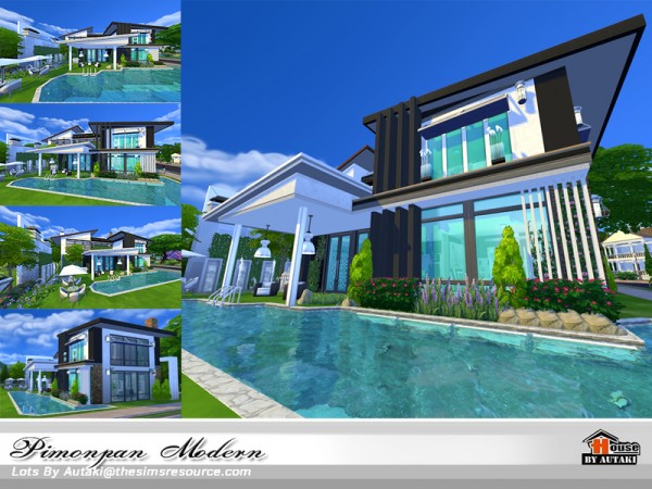  The Sims Resource: Pimonpan Modern house by Autaki