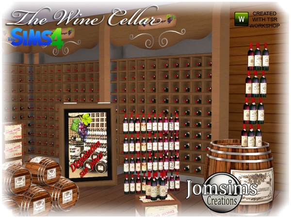  The Sims Resource: The wine cellar by jomsims