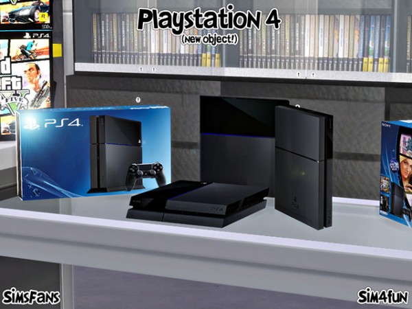  Mod The Sims: Playstation 4 Two Models by Hannes16
