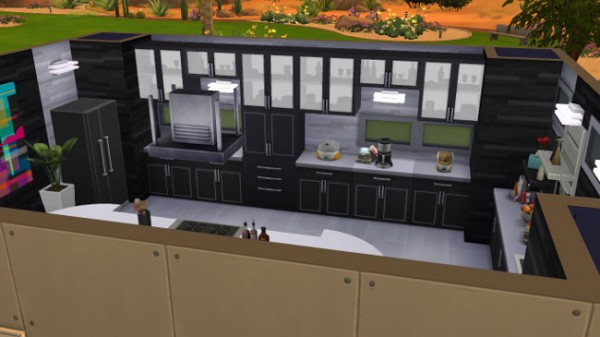  Blackys Sims 4 Zoo: Kitchen Black and White by LillyAngel1209