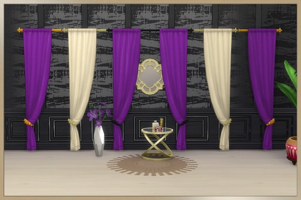  Blackys Sims 4 Zoo: Simple elegance curtains by Cappu