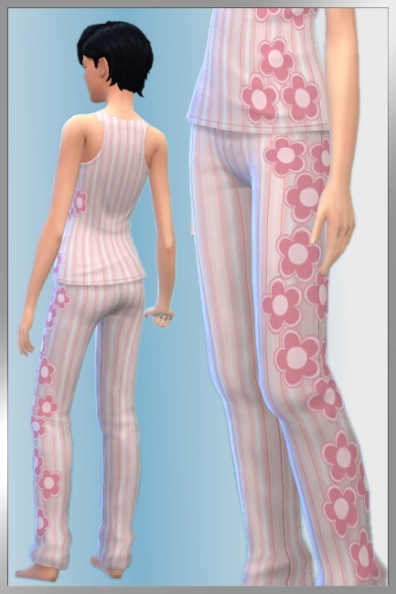  Blackys Sims 4 Zoo: Sweet pajamas set by Cappu