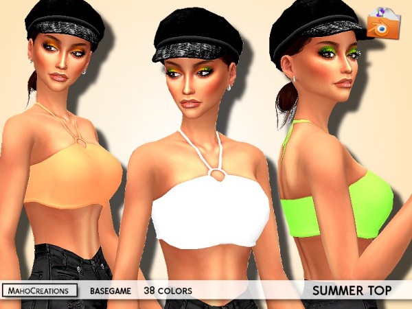  The Sims Resource: Summer Top by MahoCreations
