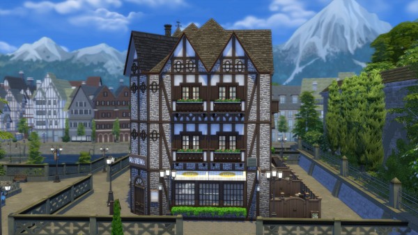  Mod The Sims: English Pub and an Old Town House by StrawberryLV