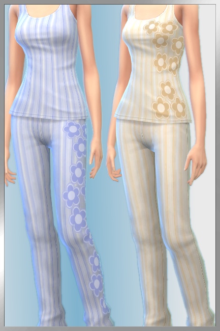  Blackys Sims 4 Zoo: Sweet pajamas set by Cappu
